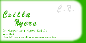 csilla nyers business card